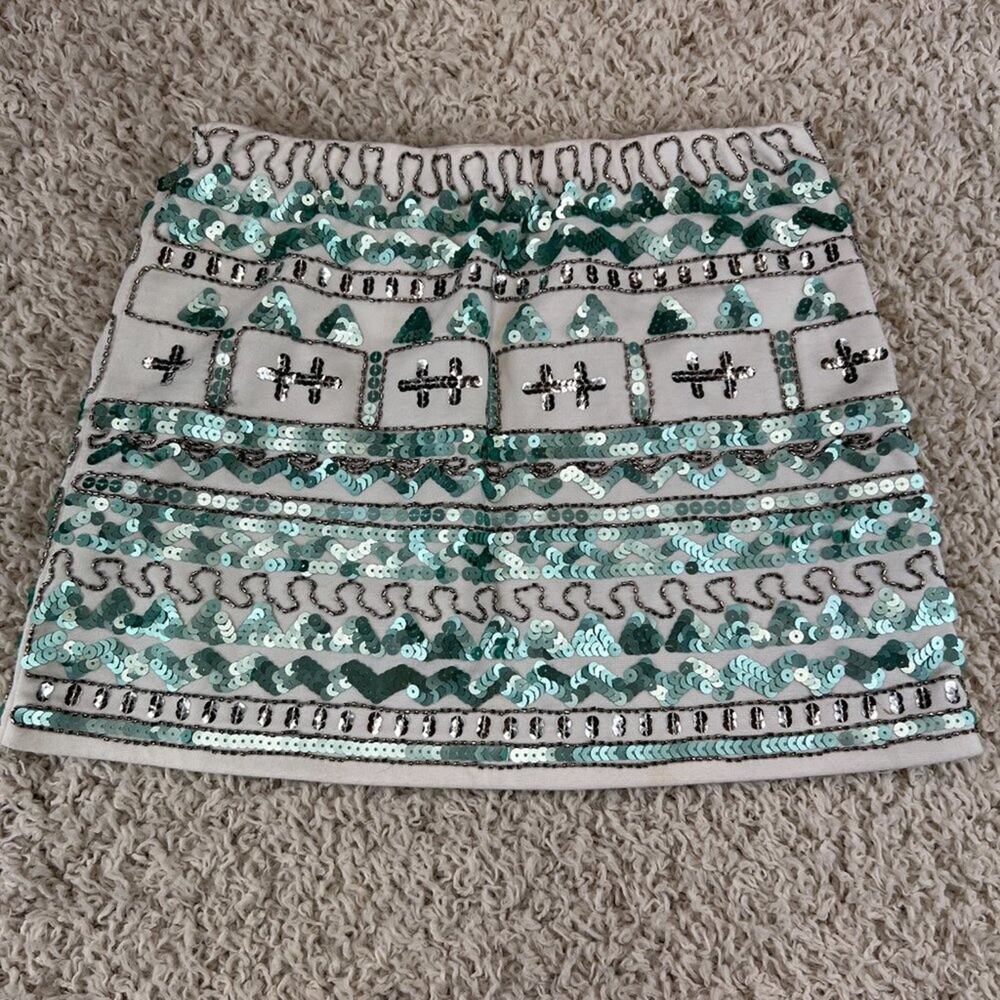 Alessandro Miele Sequin Mini Skirt Small Goiing Out